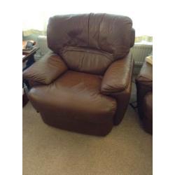 Electric leather arm chair