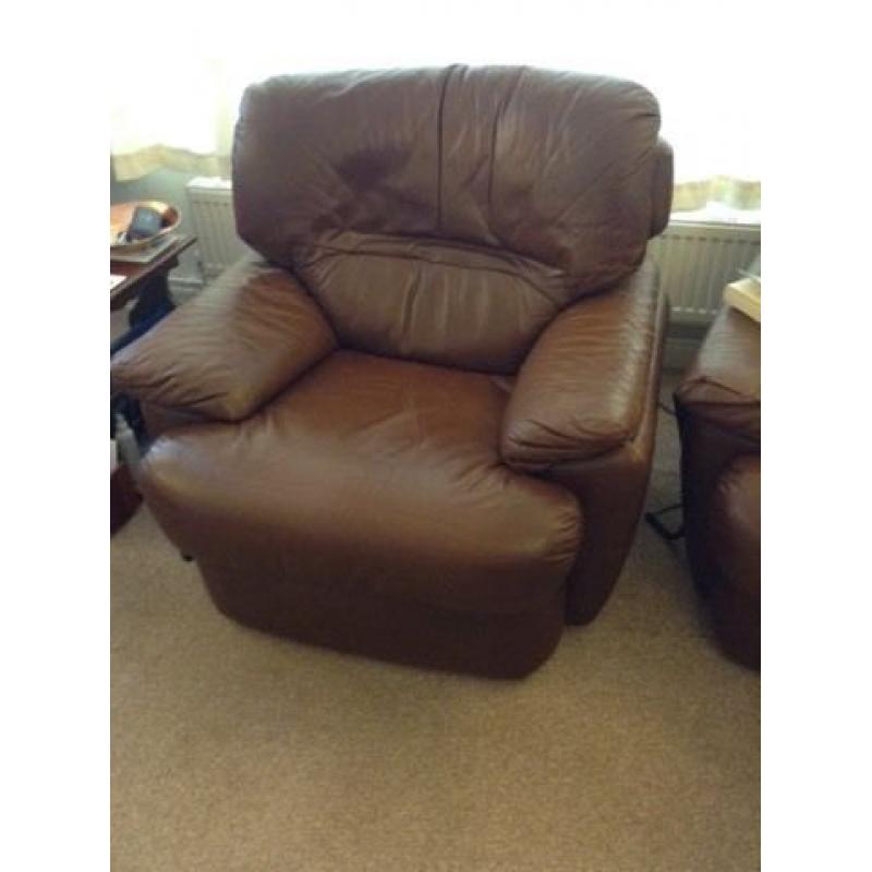 Electric leather arm chair