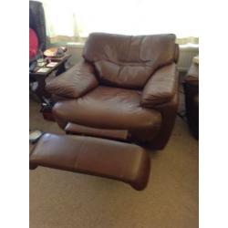 Electric leather arm chair