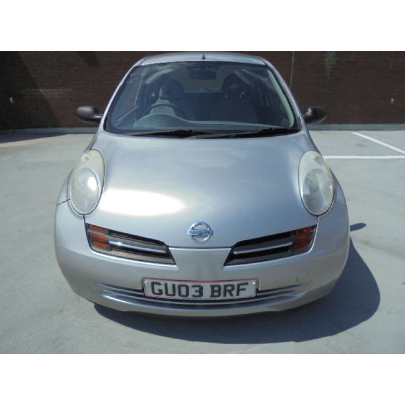 (03) 2003 Nissan Micra 1.0 ONLY 58,000 1 YEARS MOT Silver