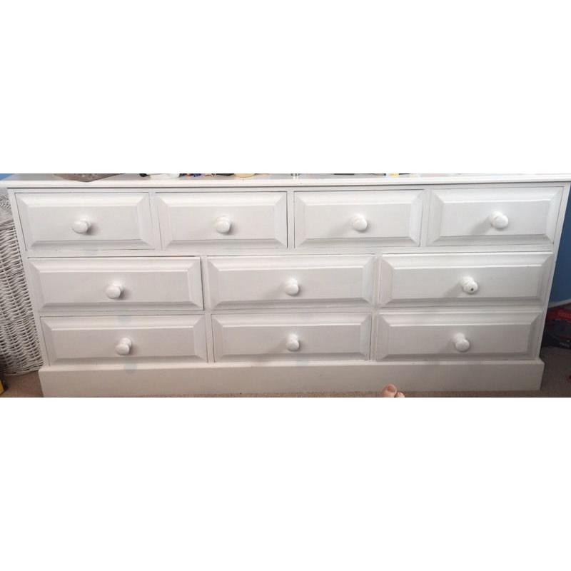 Large solid wood drawers and shelves