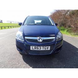 2013 63 VAUXHALL ZAFIRA 1.6 EXCLUSIV 5D 113 BHP