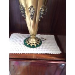 Antique bronze umbrella stand vintage retro art deco