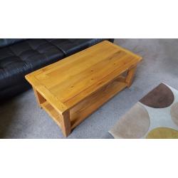 Rustic Solid Oak Coffee Table