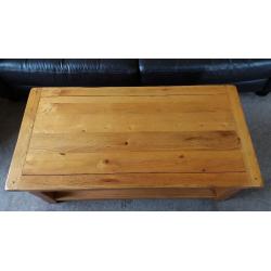 Rustic Solid Oak Coffee Table