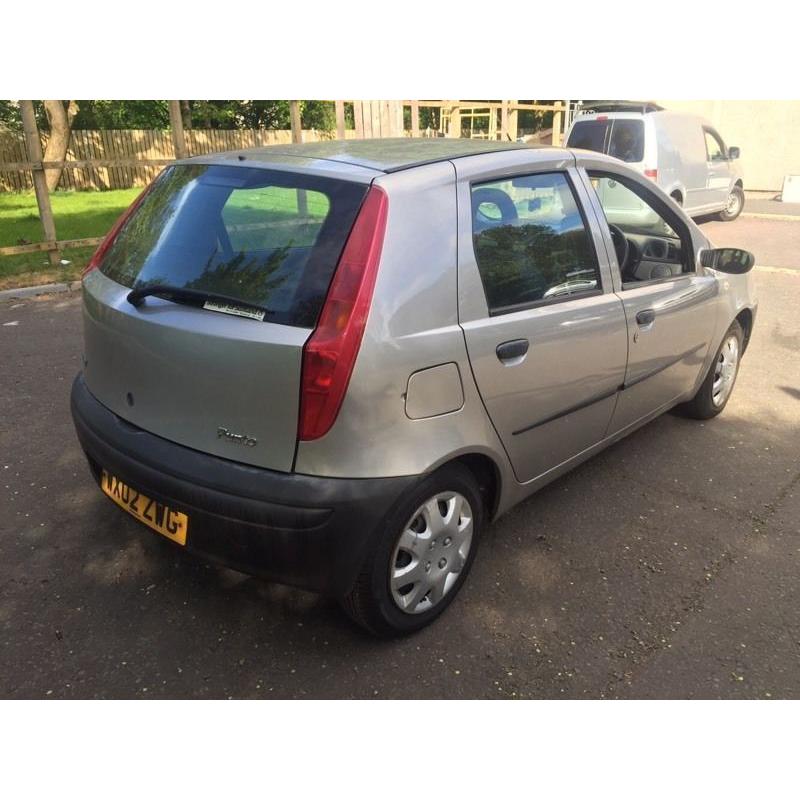 2002 FIAT PUNTO 5 DOOR HATCHBACK WITH 10 MONTHS MOT