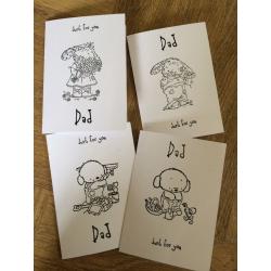 'Colour your Own' father day card gift