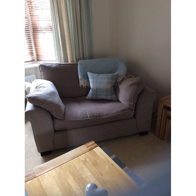 2 Seater Sofa + Matching Cuddle Chair