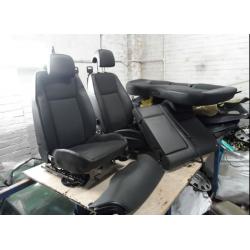 saab 9-3 facelift saloon 2008 half black leather front seats rear seats panels