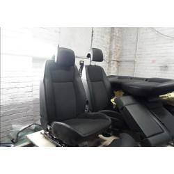 saab 9-3 facelift saloon 2008 half black leather front seats rear seats panels