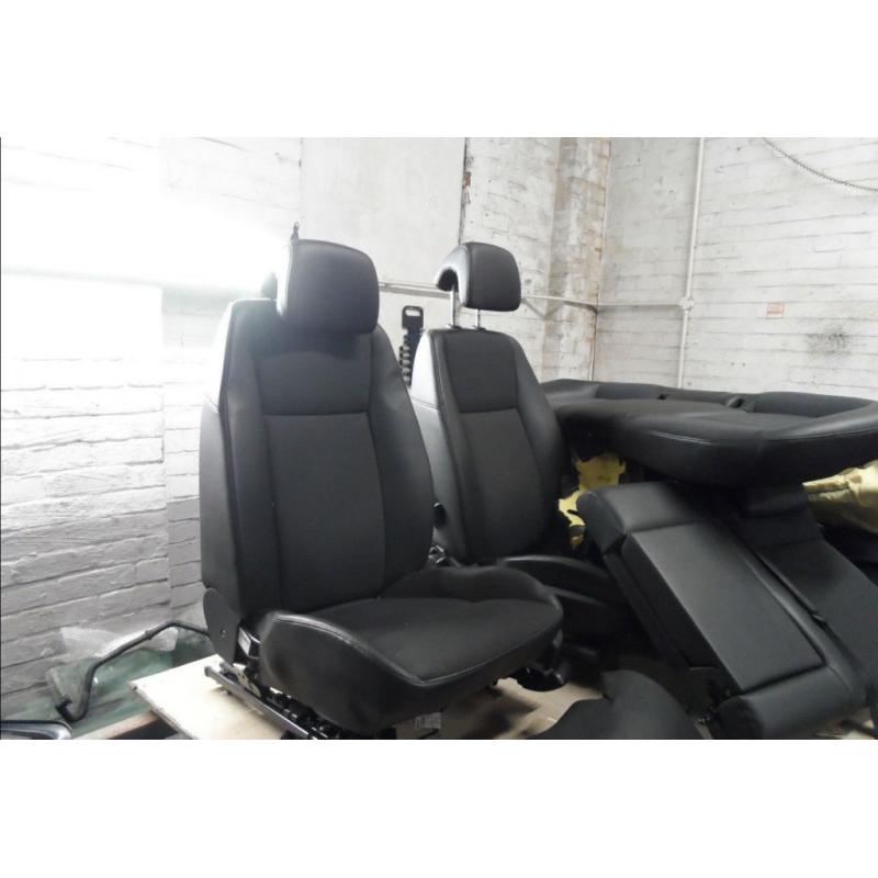 saab 9-3 facelift saloon 2008 half black leather front seats rear seats panels