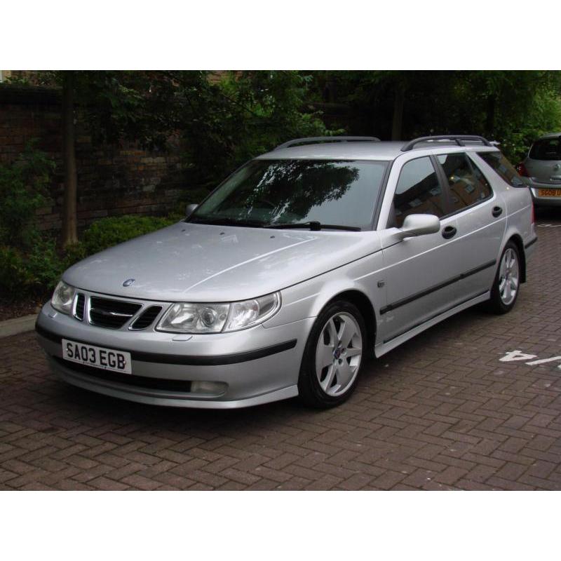 EXCELLENT RARE SPEC!! 2003 SAAB 9-5 2.3 HOT AERO 250 BHP 5dr ESTATE FULL LEATHER