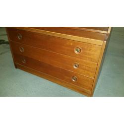 Vintage Jentique 'G-Plan Style' Teak Bookcase with 3 drawers and 3 shelves.