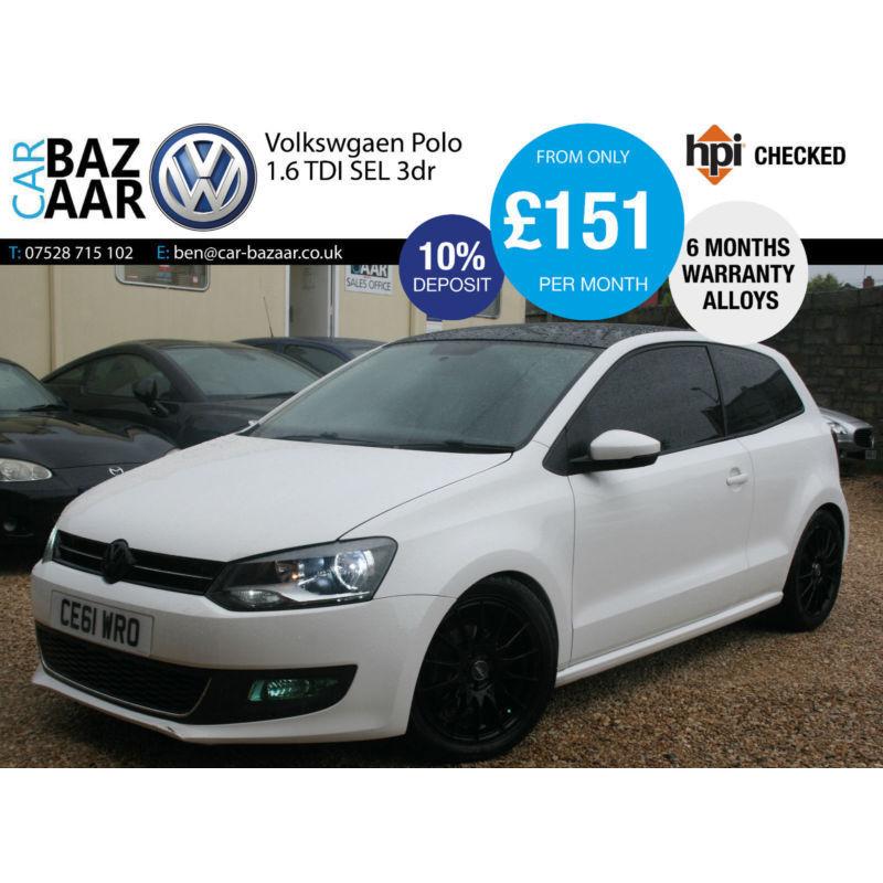 Volkswagen Polo 1.6TDI SEL+HEAD TURNER+6 MONTH WARRANTY+ALLOYS+G/S/H+