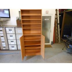 7 SHELF BOOKCASE WITH CUPBOARD. EXCELLENT CONDITION. CAN DELIVER