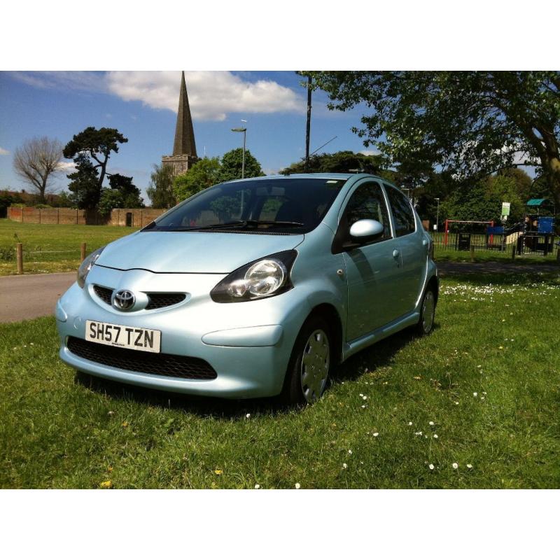 Toyota Aygo+ VVTi (2007) 5dr 1.0cc ONLY 1 montly Tax Mot Hpi Clear FSH MINT Condition -P/x Weclome