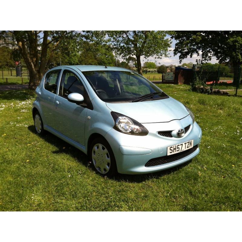 Toyota Aygo+ VVTi (2007) 5dr 1.0cc ONLY 1 montly Tax Mot Hpi Clear FSH MINT Condition -P/x Weclome