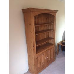 Bookcase and Cupboard ( solid pine )