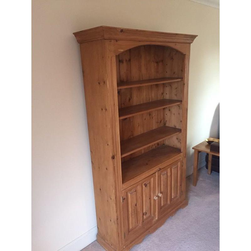 Bookcase and Cupboard ( solid pine )