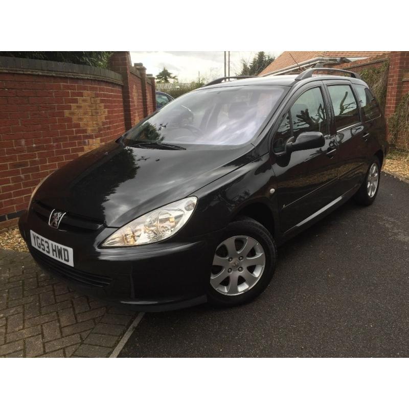 (53) REG PEUGEOT 307 1.6 ESTATE. VERY TIDY FAMILY ESTATE!JUST HAD SERVICE, RECENT BRAKES/TYRES ETC!!