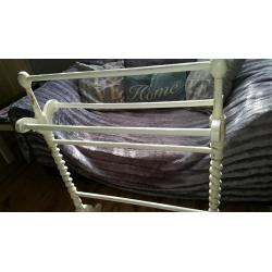 Shabby chic solid pine vintage towel rail