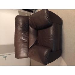 Brown Leather Chair - Excellent Condition