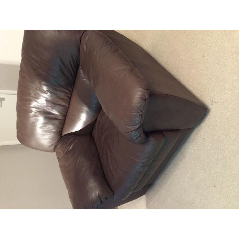 Brown Leather Chair - Excellent Condition