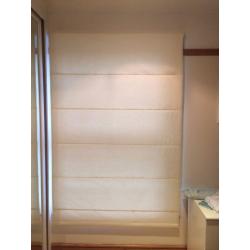 2 cream roman blinds