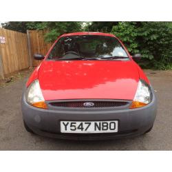 (Y) 2001 Ford Ka - 1.3 Petrol - Manual - Red - Located Uxbridge / Heathrow area