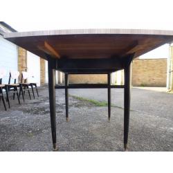 Dining Table & Matching Four Chairs Set (Formica Top, early 1960s Vintage)