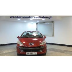 2008 57 PEUGEOT 207 1.6 SPORT COUPE CABRIOLET HDI 108 BHP DIESEL*2 YEARS WARRANTY*FINANCE AVAILABLE*