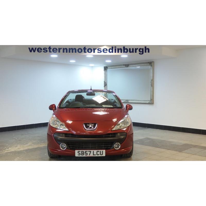 2008 57 PEUGEOT 207 1.6 SPORT COUPE CABRIOLET HDI 108 BHP DIESEL*2 YEARS WARRANTY*FINANCE AVAILABLE*