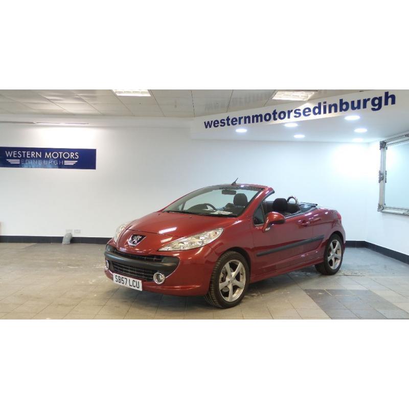 2008 57 PEUGEOT 207 1.6 SPORT COUPE CABRIOLET HDI 108 BHP DIESEL*2 YEARS WARRANTY*FINANCE AVAILABLE*