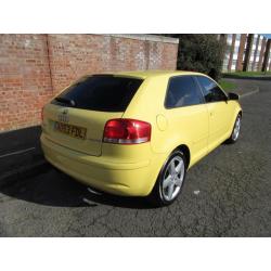 2003 AUDI A3 2.0 FSI SE MANUAL PETROL 3DR HATCHBACK