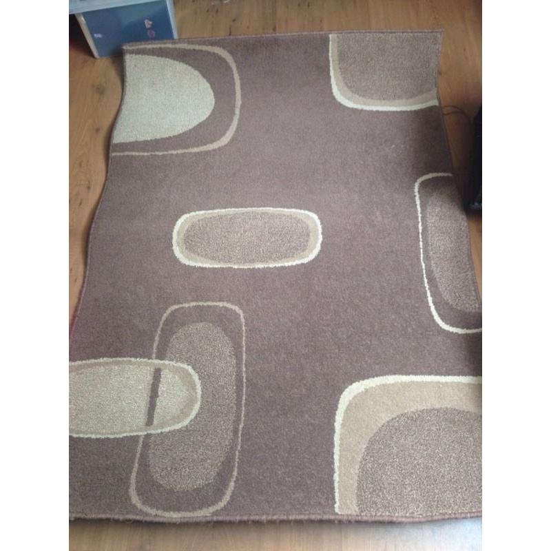 Brown & cream rug