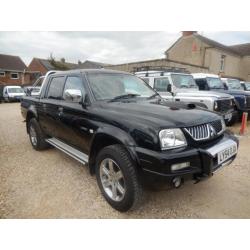 2005 54 MITSUBISHI L200 2.5 ANIMAL DOUBLECAB 4WD PICK UP 4X4 NO VAT DIESEL