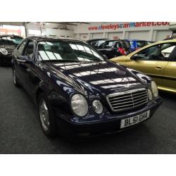 2001 MERCEDES BENZ CLK 320 Elegance Auto Coupe From GBP1950+Retail package.