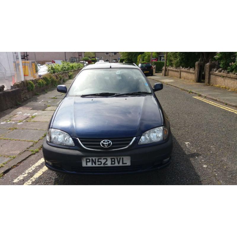 2002 52 TOYOTA AVENSIS 1.8 VVT-i GLS.SAME WOMAN OWNER SINCE 2005.MASSIVE SPEC.