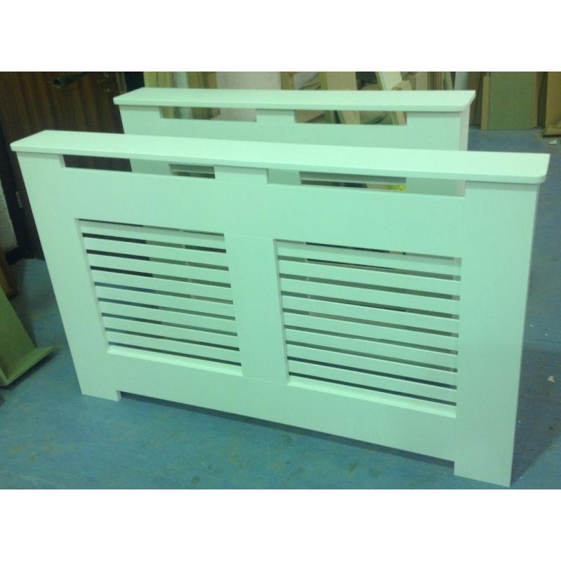 Brand new radiator covers,pure brilliant white,excellent quality,2 in total.