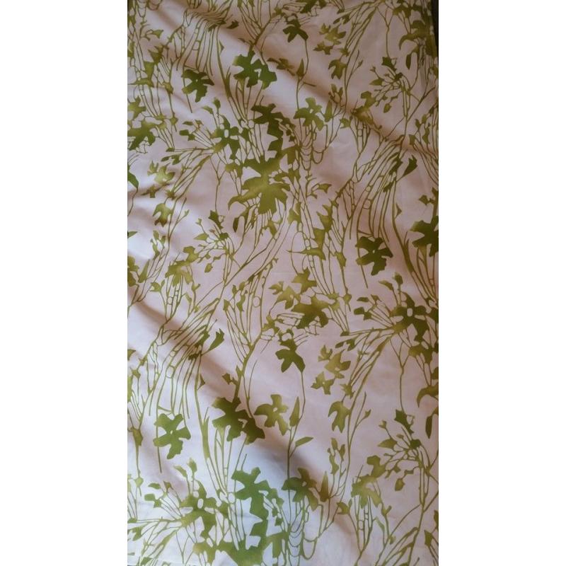 Lovey eyelet cotton curtains - lined, cotton etc. Lovely botanical print