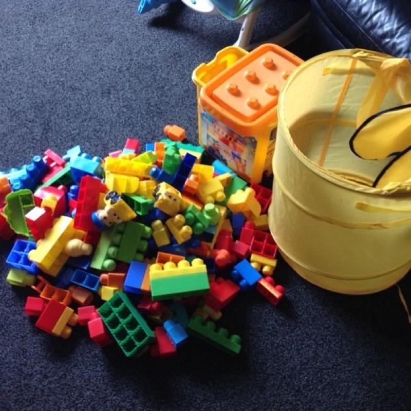 large bundle of mega bloks