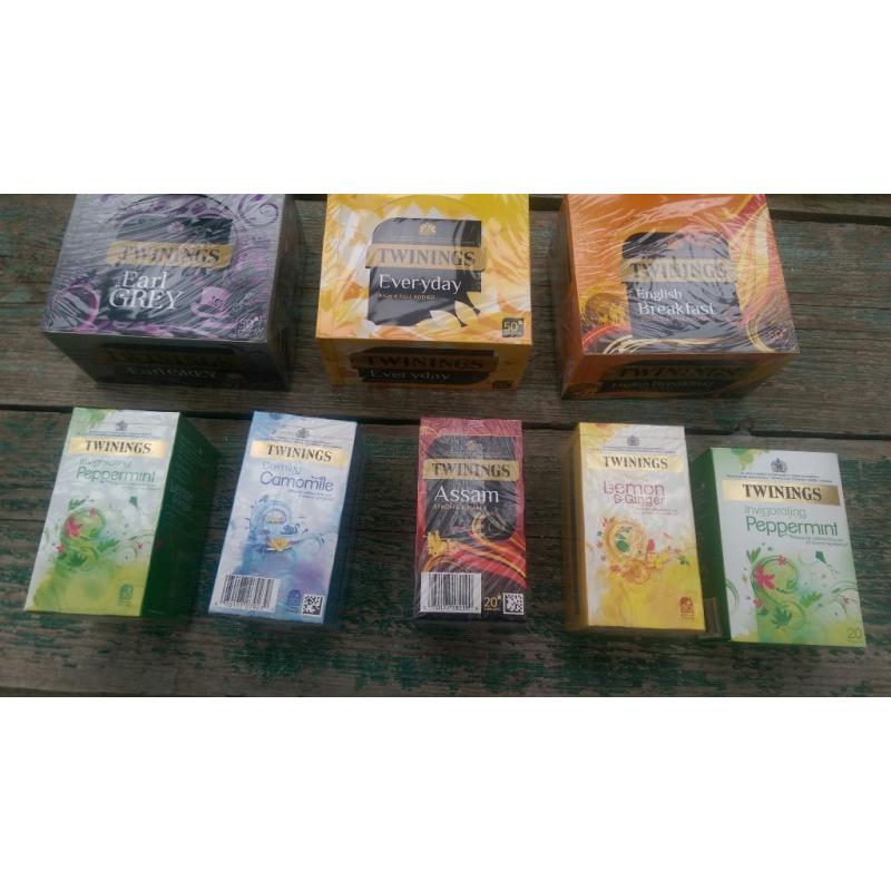 Large Twinings Tea selection boxes all brand new sealed