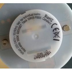 9w GX53 Low Energy compact Fluorescent Lamp, disc shape. 8 pieces. All in working condition.