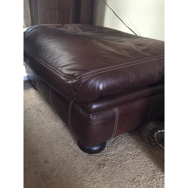 Extra Large Rectangular Leather Seat