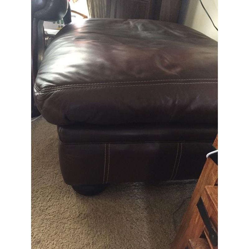 Extra Large Rectangular Leather Seat