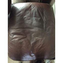 Extra Large Rectangular Leather Seat