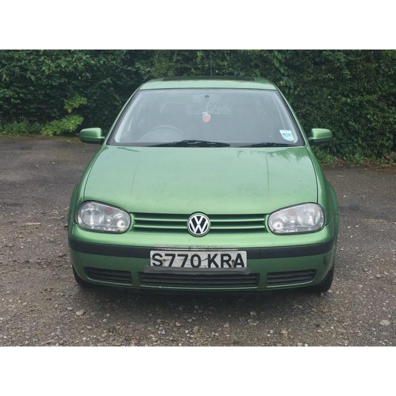 VW golf tdi diesel, 10 months mot, full history, 2 former keepers