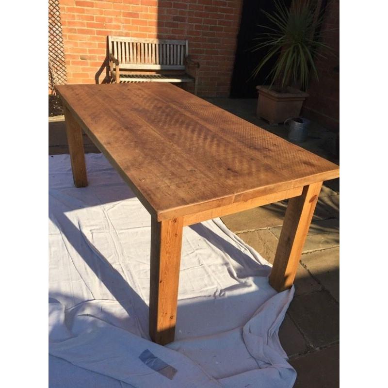 Rustic 6ft x 3ft Solid Plank Kitchen/Dining Table