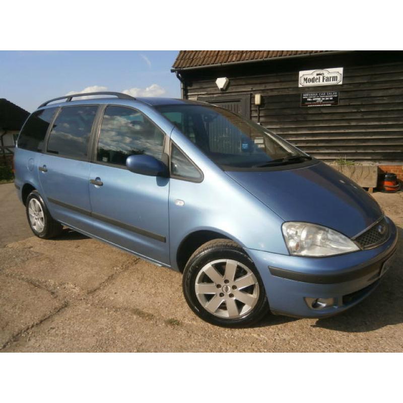 04 FORD GALAXY 1.9TDi TURBO DIESEL AUTOMATIC ZETEC 7 SEATER 73K FSH AMAZING.