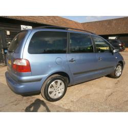 04 FORD GALAXY 1.9TDi TURBO DIESEL AUTOMATIC ZETEC 7 SEATER 73K FSH AMAZING.